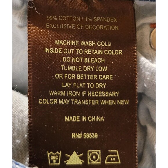 Kut from the Kloth Straight Skinny Denim Jeans 9" Rise - Stretch - Size 10 - 34W - Picture 6 of 8